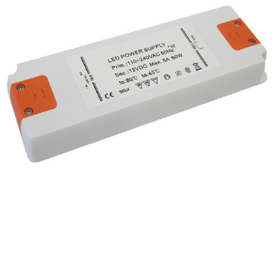 IP20 DC24V/DC12V plastic AC 110V 220V to 24V light transformer for led strip module light